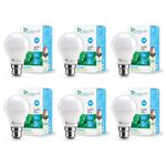 SYSKA Ssk-Srl-9W- Base B22D 9-Watt Led Bulb (Pack Of 6, Cool Day Light)