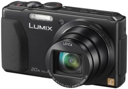 Panasonic Lumix DMC-TZ40 Camera Black 18.2MP, 20x Optical Zoom Leica DC Lens, Wi-Fi with NFC, Built in GPS, 24mm Wide Angle, 50P Full HD Video - AVCHD (Renewed)