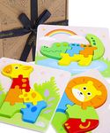 Jaques of London Wooden Toys Animal Puzzle | Jigsaw Puzzles for boys and girls | Educational Animal Jigsaw | Handmade Toys & Games