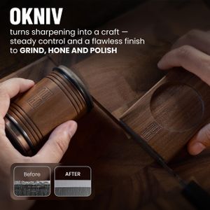 OKNIV Rolling Knife Sharpener – Handheld Blade Sharpening Tool