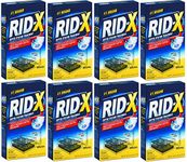 RID-X Septic Tank Treatment Enzymes, 8 Month Supply Powder (8 Packs x 1 Month Supply), 78.4oz