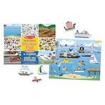 Melissa & Doug Vehicles Reusable Sticker Pad (Extra Large Sticker Activity Pad, Removable Backgrounds, 165+ Stickers)