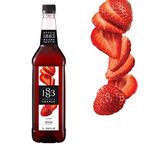 Maison Routin 1883 Strawberry Syrup, Pet Bottle 1000 Milliliter