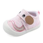 MASOCIO Baby Shoes Girls Infant Toddler Girl First Walking Shoes Trainers 6-12 Months Size 3 UK Child Pink