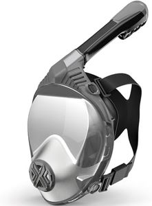 Full Face Snorkel Mask- Snorkeling Gear for Adults with Safe Dry Top Breathing System, Latest Foldable Panoramic View Snorkeling Mask for Men and Women, Anti Fog Anti Leak