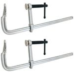 Sutekus Bar Clamps F Clamps 12 Inches Welding Clamps Forged Steel Bar Clamps for Woodworking, Metalworking and Welding, 2 Pack