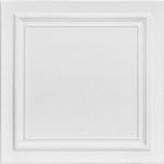 A La Maison Ceilings R24 Line Art Foam Glue-up Ceiling Tile (384 sq. ft./Case), Pack of 144, Plain White