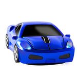 EALEK Wireless Mouse 2.4GHz USB with 3D Cool Car Shape,Cute Wireless Mouse for PC/Laptop/Computer,Ergonomic Mouse for Kids and Adult (Navy Blue)