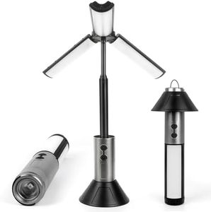 Camping Lantern Telescopic, 2 in 1 Flash Light & Portable Tent Light, 3000mAh Light Mobile Lighting, 2 Light Modes Collapsible Night for Hiking, Camping, Fishing, and Travel