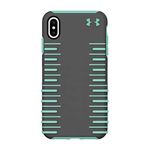 Under Armour Phone Case | For Apple iPhone XS Max UA Protect Grip 2.0 Case with Rugged Design and Drop Protection - Graphite/Crystal