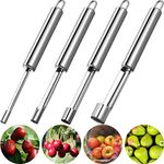 Mudder 4 Pieces Corer and Pitter Mu