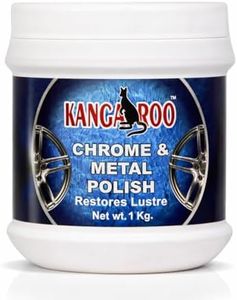 Kangaroo® Chrome and Metal Polish 1 KG For Chrome, Copper, Brass, Bronze, Gold, Nickel and Stainless Steel. All Metal Cleaner, Polisher and Protectant. Removes oxidation and discoloration.