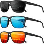 QALLY Polarized Sunglasses Men, Men