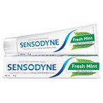 Sensodyne Toothpaste Fresh Mint | Daily Sensitivity Relief Tooth Paste Pack of 1 - 75gm | Dentist Recommended | Everyday Use Paste, Fresh Breath, Fights Tooth Decay, Maintain Healthy Gums
