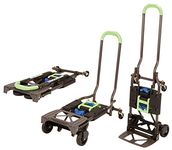 COSCO Shifter 300-Pound Capacity Multi-Position Folding Hand Truck and Cart, Green