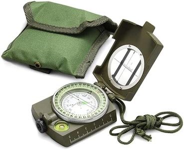 Vastu Vardan Compass | Sportneer High Accuracy Waterproof Military Compass with Carrying Bag Lensatic Sighting Waterproof | Shakeproof Compass Army Green Suitable for Camping Hiking