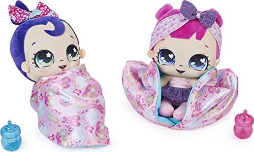 Magic Blanket Babies, Poupée Surprise en Peluche avec Plus de 80 Sons et réactions, Couverture Rose (Le Style Peut Varier), Jouets pour Enfants à partir de 4 Ans