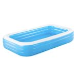 Bestway Family Pool Deluxe, rectangular pool for children, easy to assemble, blue, 305x183x56 cm