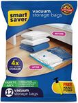 Smart Saver 12 Vacuum Storage Bags - Smart Savers Space Saver Bags, Variety Pack 3X Jumbo, 3X Large, 3X Medium, 3 Small