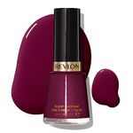 Revlon Nail Enamel, Chip Resistant Nail Polish, Glossy Shine Finish, in Plum/Berry, 570 Vixen, 0.5 oz