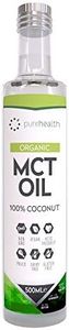 Aceite Ecológico de MCT Puro | 100% de Coco | Cálidad Premium | Botella de cristal | Ácido Caprílico C8 & Ácido Cáprico C10 | Sin GMO | Paleo | Dieta Keto | Bulletproof Café (500ml Ecológico C8/C10)