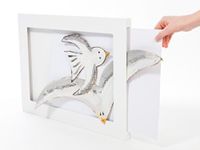 Articulate Gallery - A3 Kids Art Frames - A3 Single White Frame - Single Display Frame for Kids Artwork- 21 x 43cm frame - Kids Art Projects, School, Home or Office