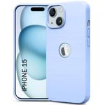 TheGiftKart Genuine Liquid Silicone Back Cover Case for iPhone 15 | Soft Micro-Fibre Lining Inside | Camera Protection Bump | Shockproof Back Cover Case for iPhone 15 (Silicone, Blue)