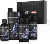 Every Man Jack Black Panther Body Set - Perfect for Every Guy & Marvel-Lover - Bath and Body Marvel Gift Set with Clean Ingredients & Incredible Scents - Includes Body Wash, Shampoo & Deodorant 2-Pack