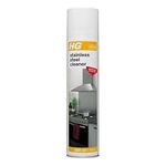 HG Stainless Steel Cleaner, Rapidly Removes Grease, Dirt & Fingerprints On All Kitchen Surfaces - 300ml Spray (341030106)