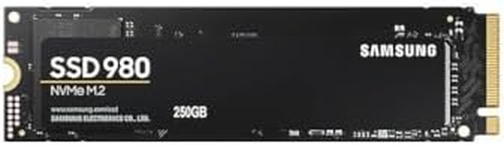 Samsung 980 250 GB PCIe 3.0 (up to 2,900 MB/s) NVMe M.2 Internal Solid State Drive (SSD) (MZ-V8V250BW)