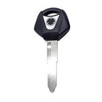 Blank key compatible with Yamaha transponder included ready to be cut