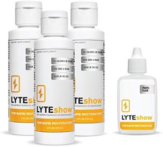 LyteShow Sugar-Free Electrolyte Supplement for Hydration and Immune Support - 3 Pack, 120 Servings - Keto Friendly - Zinc and Magnesium for Rapid Rehydration, Workout, Muscle Recovery and Energy - Vegan