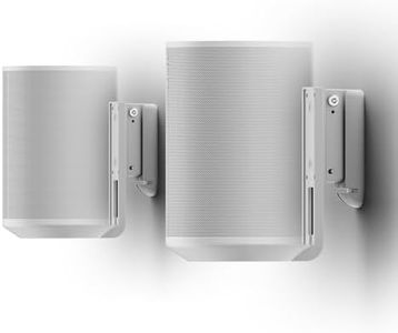 Flexson Wall Mount for Sonos ERA 100 , Twin pack in White, Swivels and Tilts