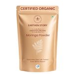 Earthen Story Certified Organic Moringa Powder (200g) | Lab Tested for 270+ Pesticides | Natural Drumstick Leaf Multivitamin for Immunity & Energy | Vegan, Non-GMO Superfood