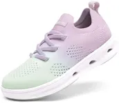 DREAM PAIRS Boys Girls Sneakers Kids Slip-on Quick Dry Lightweight Aqua Water Shoes,Size 1 Little Kid,Purple/Mint Green,SDFS2317K