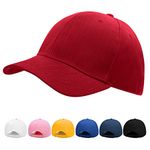 Boy Cap – Toddler Cap Kid Baseball Cap Sun Hat Cute Fashion Adjustable Sports Camp Spring Summer Autumn 3-6 Years Red