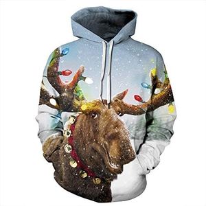 Ugly Christmas Sweater Men Women Sweatshirt Hoodie Funny Cute Santa Graphic Tees Christmas Sweaters New Years Eve Holiday Party Vacation Outfits Plus Size Fall Fashion Must Haves Clothes Clothing Tops
