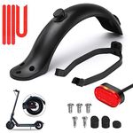 Ainiv Scooter Rear Fender Set, 1 Rear Mudguard + 1 Fender Bracket + 1 LED Rear Light + 1 Reflective Strip+ Screws, Caps, Scooter Replacement Accessory for Mi Xiaomi M365/ M365 Pro Electric Scooter