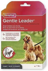 Beaphar | Gentle Leader | Head Collar for Medium Dogs | Stops Pulling On The Lead | Training Aid with Immediate Effect | Endorsed by Behaviourists | Black x 1