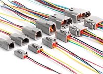 Deutsch DTM 2/3/4/6/8/12 Pin Pre-wired Electrical Wire Connector Set 20-24 AWG (8 PIN)