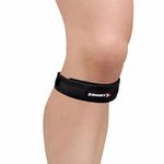 Zamst JK Band Sports Patella Band With Pressure Pad Relieving Pain On the Tendon For Patella Tendinitis-for Volleyball, Basketball, Running, Tennis, Pickleball-Black, Large