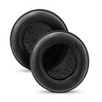 Brainwavz XL Large Replacement Memory Foam Earpads - Suitable For Many Other Large Over The Ear Headphones - Sennheiser, AKG, HifiMan, ATH, Philips, Fostex, Sony (Genuine Leather)