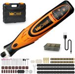 WECREAT Cordless Rotary Tool Kit-25000RPM 5-Speed Multi Power Tool with 7.4V 1.1Ah USB Rechargeable Battery and 175 Accessories-Perfect for Engraving Cutting and Handmade DIY Crafts