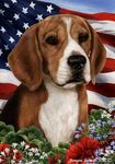 Beagle - Best of Breed Patriotic Garden Flags