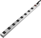 Inland Products 8 Outlet Aluminum Power Strip Silver (03197)