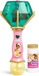 Little Kids Disney Princess and The Frog Tiana Light and Sound Musical Bubble Wand, Includes Bubble Solution