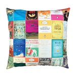 Book themed Cushion, Classic Books Covers Cushion Cover, Literary gifts, Book Lover gift, bookish gifts for book lovers