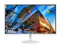 Acer SA222Q 21.5 Inch Full HD IPS Ultra Slim (7.2mm Thick) Backlight LED LCD Monitor I Zero Frame I 100Hz Refresh I 1 MS VRB I AMD Free Sync I 1xHDMI 1xVGA I Eye Care Features I Tilt Option I White