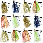 Bass Fishing Jigs Set - 12pcs Weedl