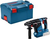 Bosch Professional 18V System Cordless Rotary Hammer GBH 18V-24 C (with SDS Plus, Without Batteries and Charger, Auxiliary Handle, in L-BOXX 238)